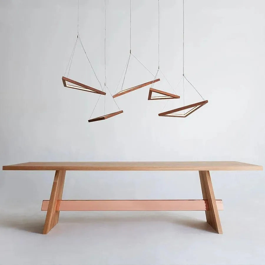 Hollis+Morris - Triangle Pendant - TRIAPENDANT-LG-OKB | Montreal Lighting & Hardware