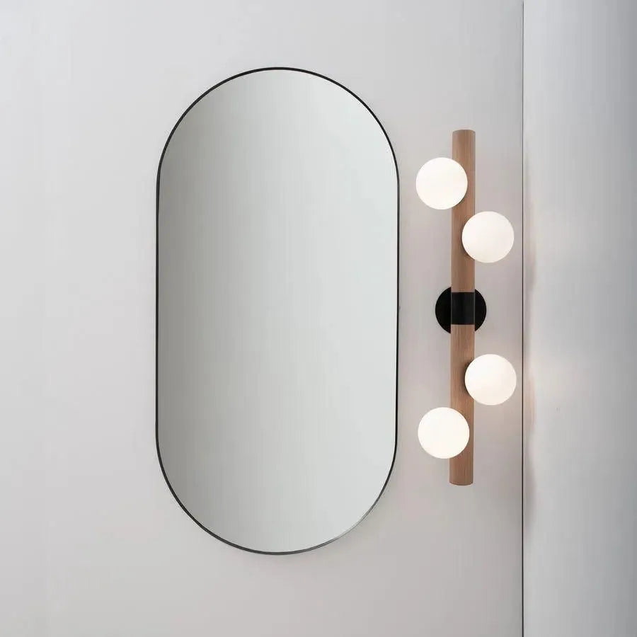 Hollis+Morris - Willow Bar Wall Sconce - WILOWALL-OKB-BLK | Montreal Lighting & Hardware