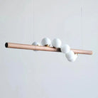 Hollis+Morris - Willow Horizontal Pendant - WILOHORIZ-5FT-OKB-BLK | Montreal Lighting & Hardware