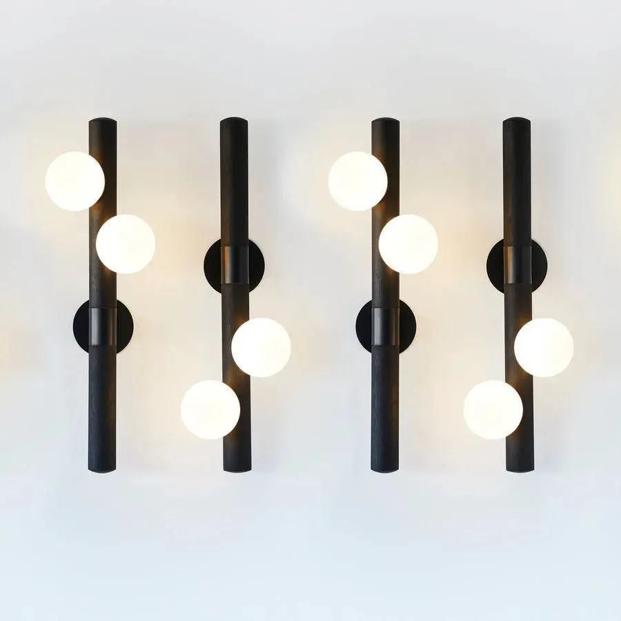 Hollis+Morris - Willow Wall Sconce - WILOSCONCE-LFT-OKB-BLK | Montreal Lighting & Hardware