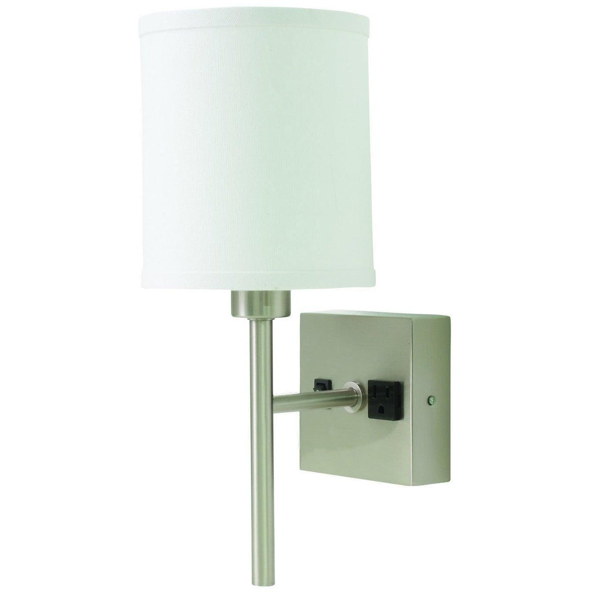 House of Troy - Decorative Wall Lamp 6-Inch One Light Wall Sconce - WL625-SN | Montreal Lighting & Hardware