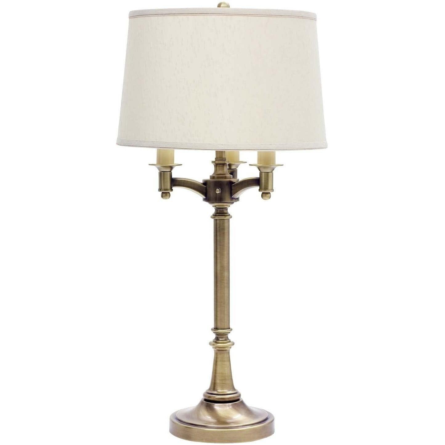 House of Troy - Lancaster Four Light Table Lamp - L850-AB | Montreal Lighting & Hardware