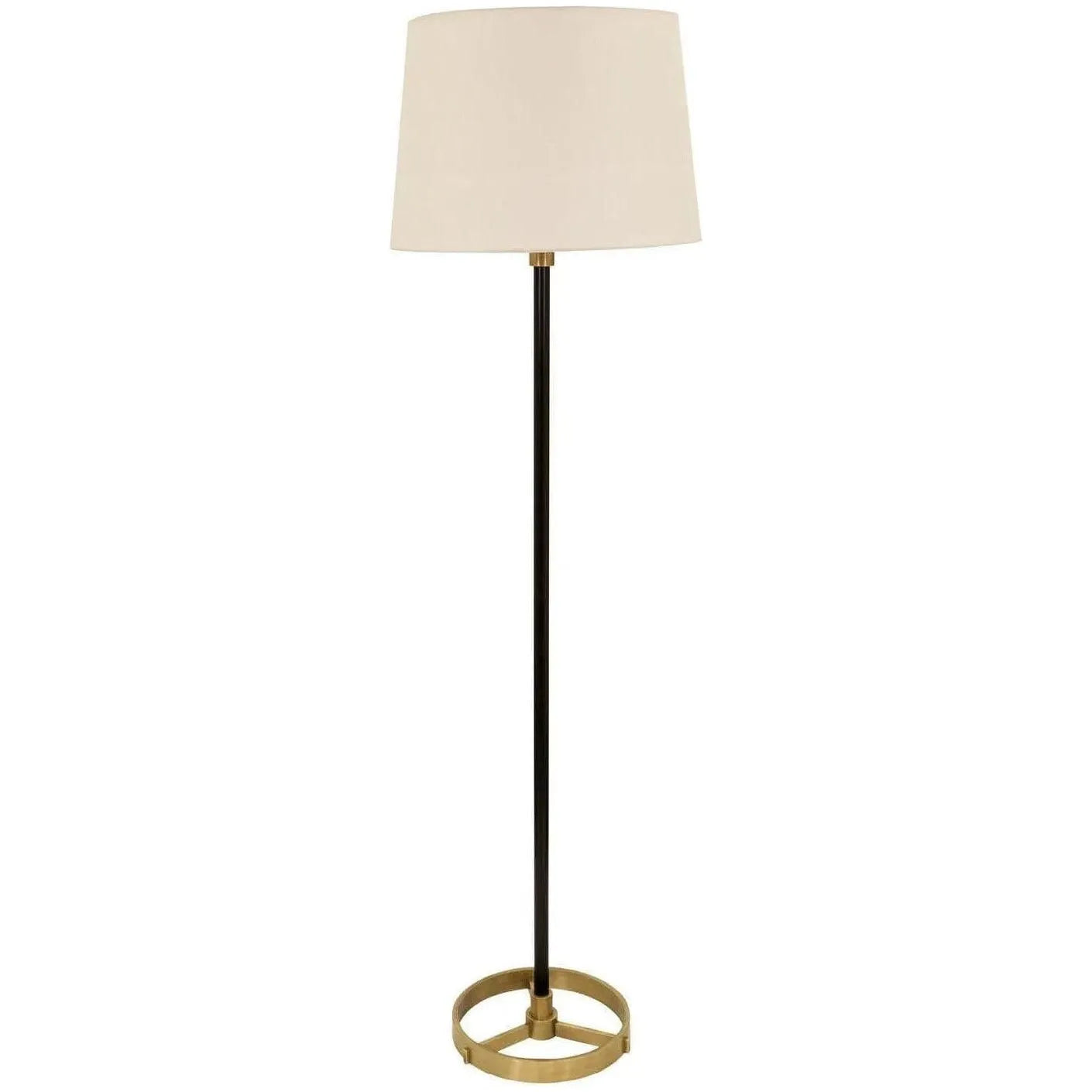 House of Troy - Morgan One Light Floor Lamp - M600-BLKAB | Montreal Lighting & Hardware