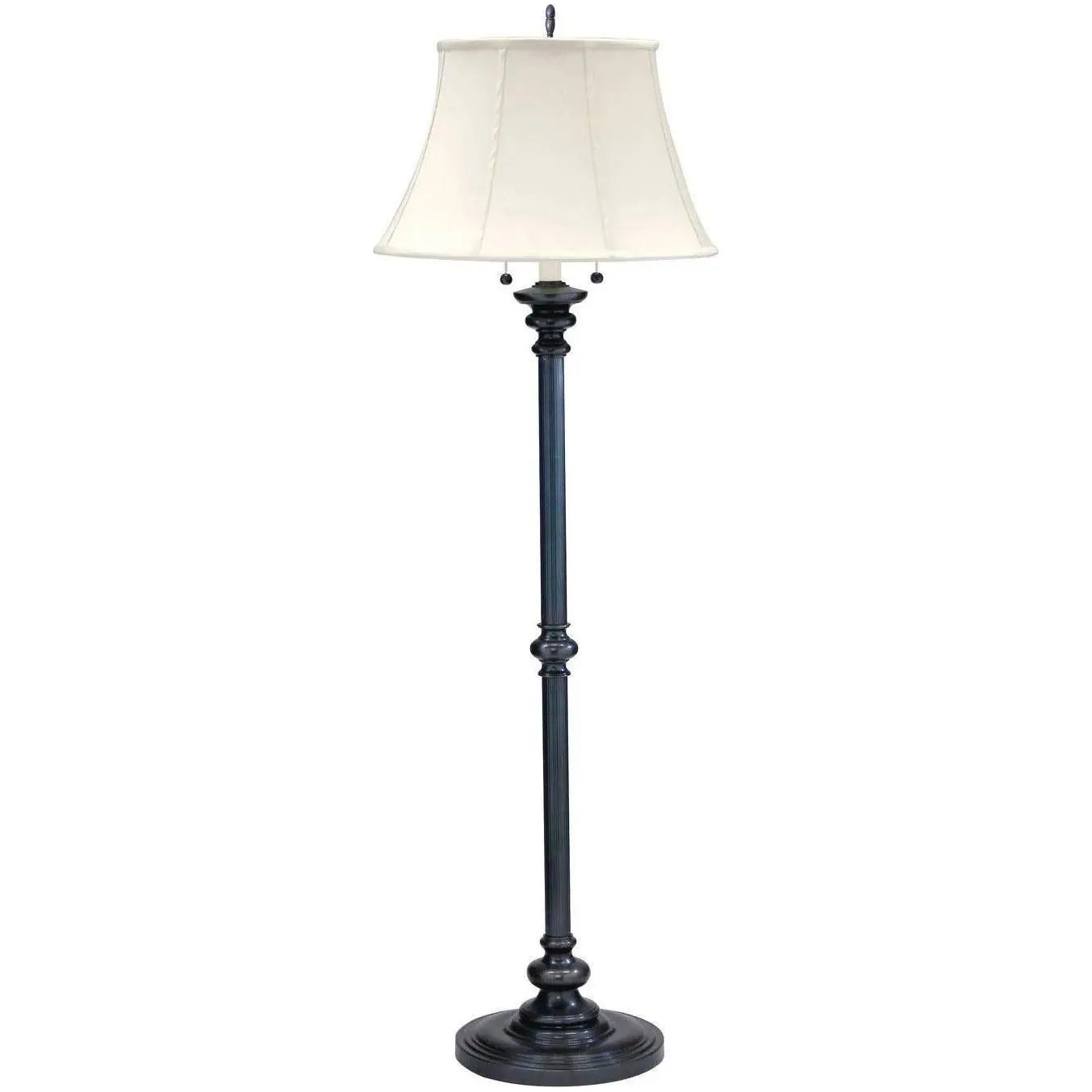 House of Troy - Newport Two Light Floor Lamp - N601-AB | Montreal Lighting & Hardware