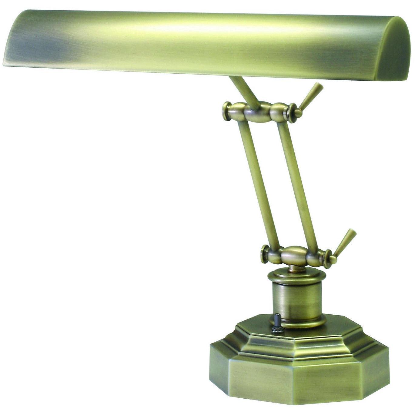 House of Troy - Piano Desk 14-Inch Two Light Lamp - P14-203-AB | Montreal Lighting & Hardware