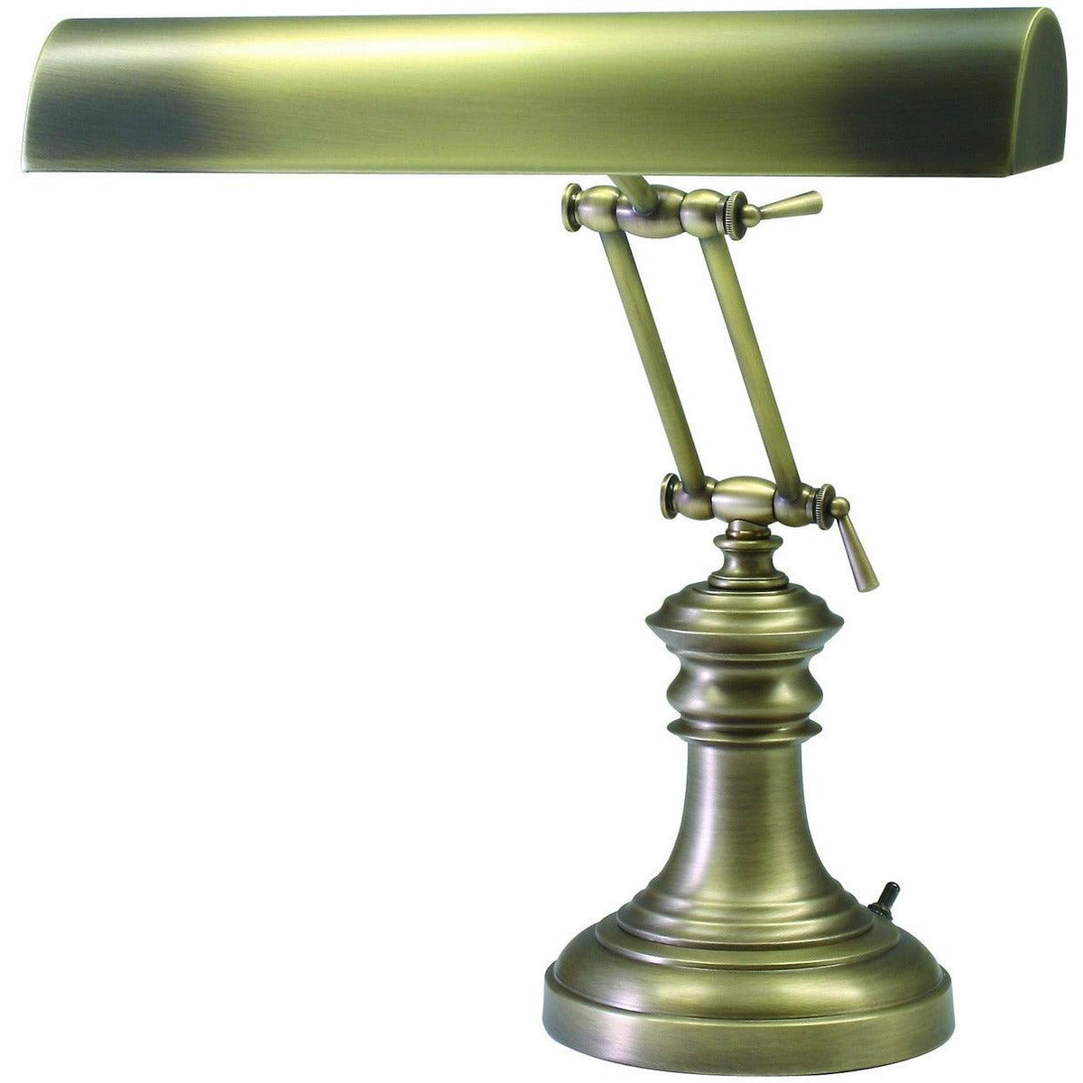 House of Troy - Piano Desk 14-Inch Two Light Lamp - P14-204-AB | Montreal Lighting & Hardware