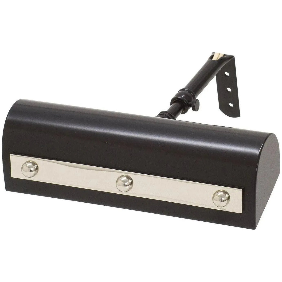 House of Troy - Traditional Picture Lights 8-Inch One Light Picture Light - TR8-BLK/PN | Montreal Lighting & Hardware