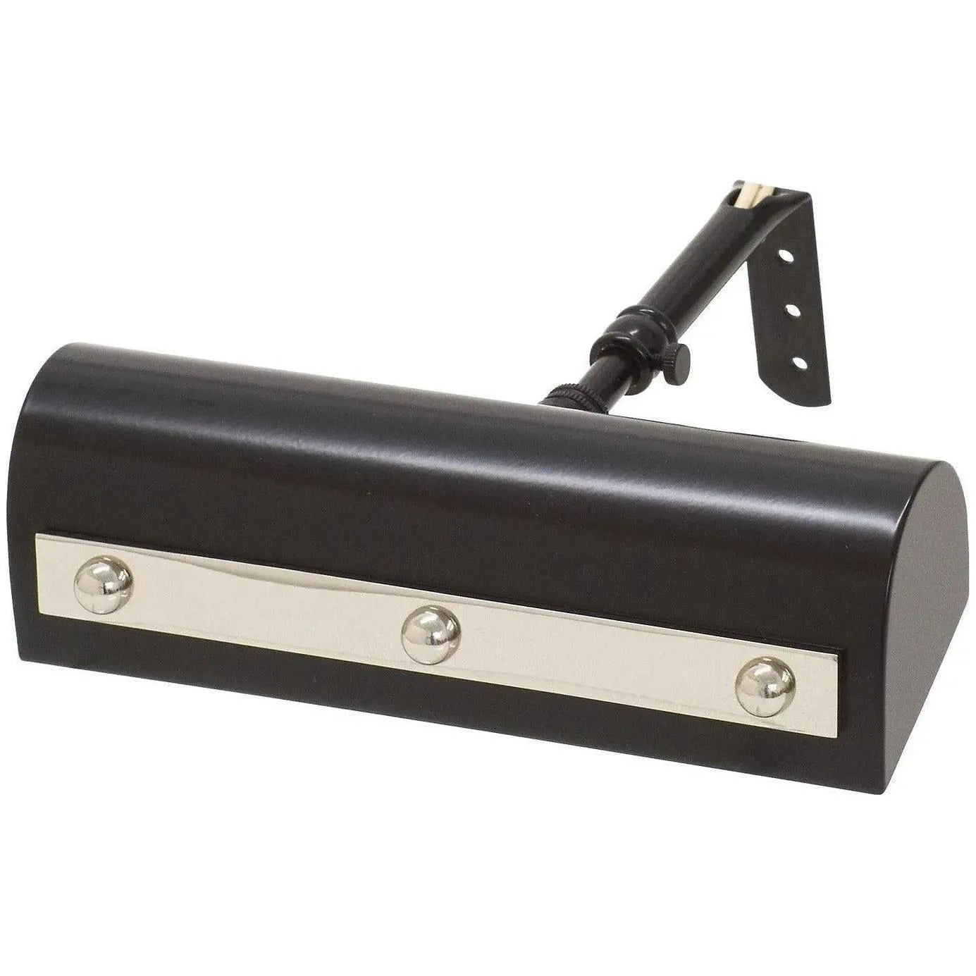 House of Troy - Traditional Picture Lights 8-Inch One Light Picture Light - TR8-BLK/PN | Montreal Lighting & Hardware