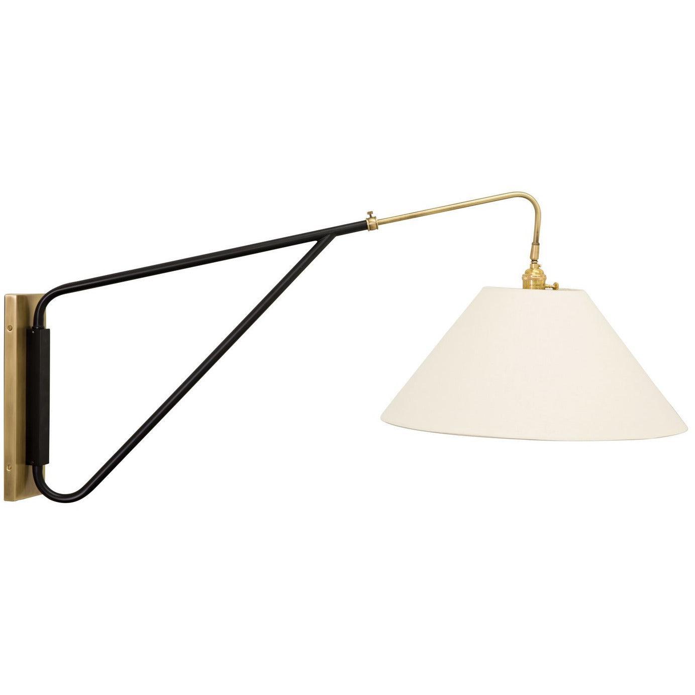 House of Troy - Wall Swing Arm One Light Wall Sconce - WS731-ABBLK | Montreal Lighting & Hardware