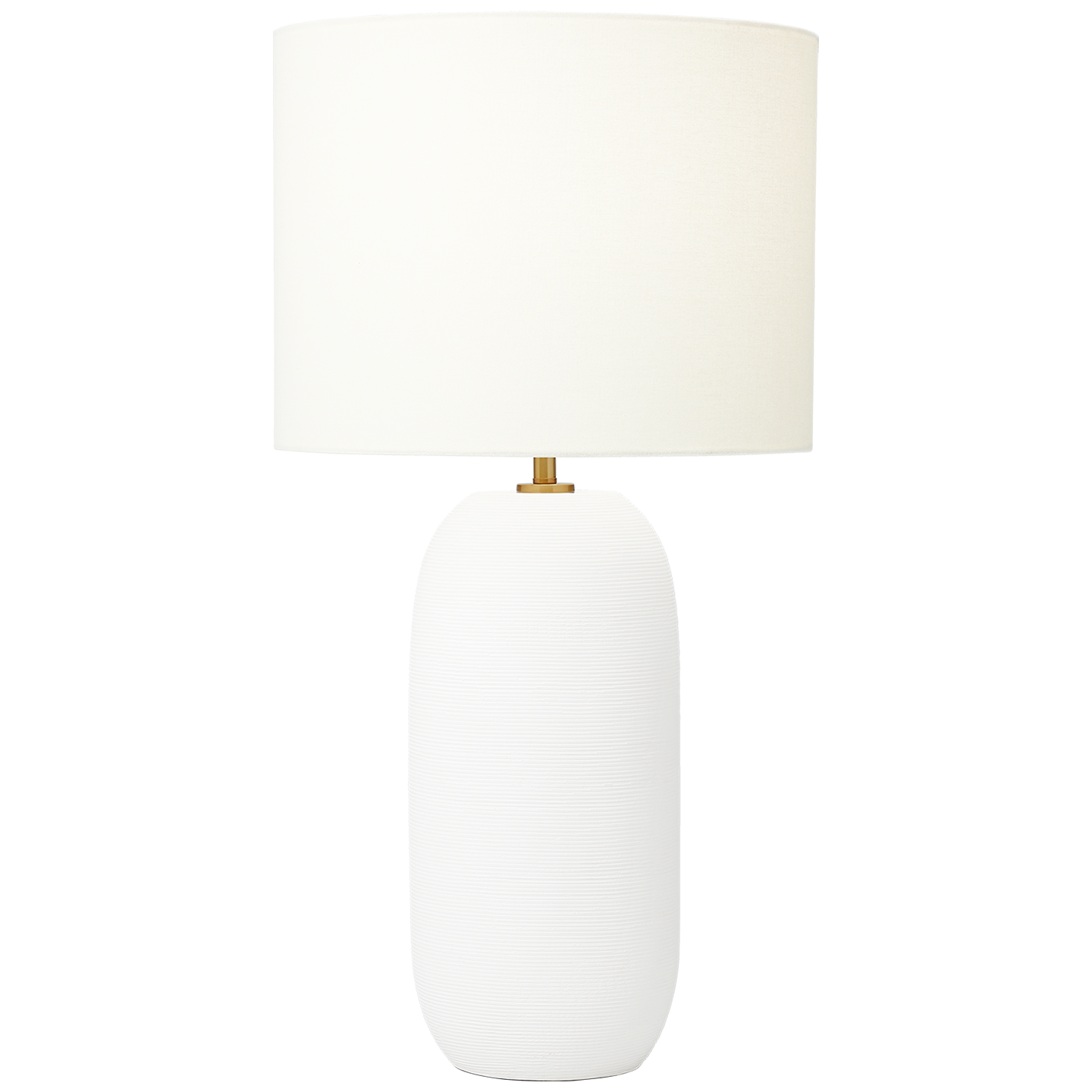 Visual Comfort Studio Collection HT1061MWC1 Fanny Slim Table Lamp in Matte White Ceramic