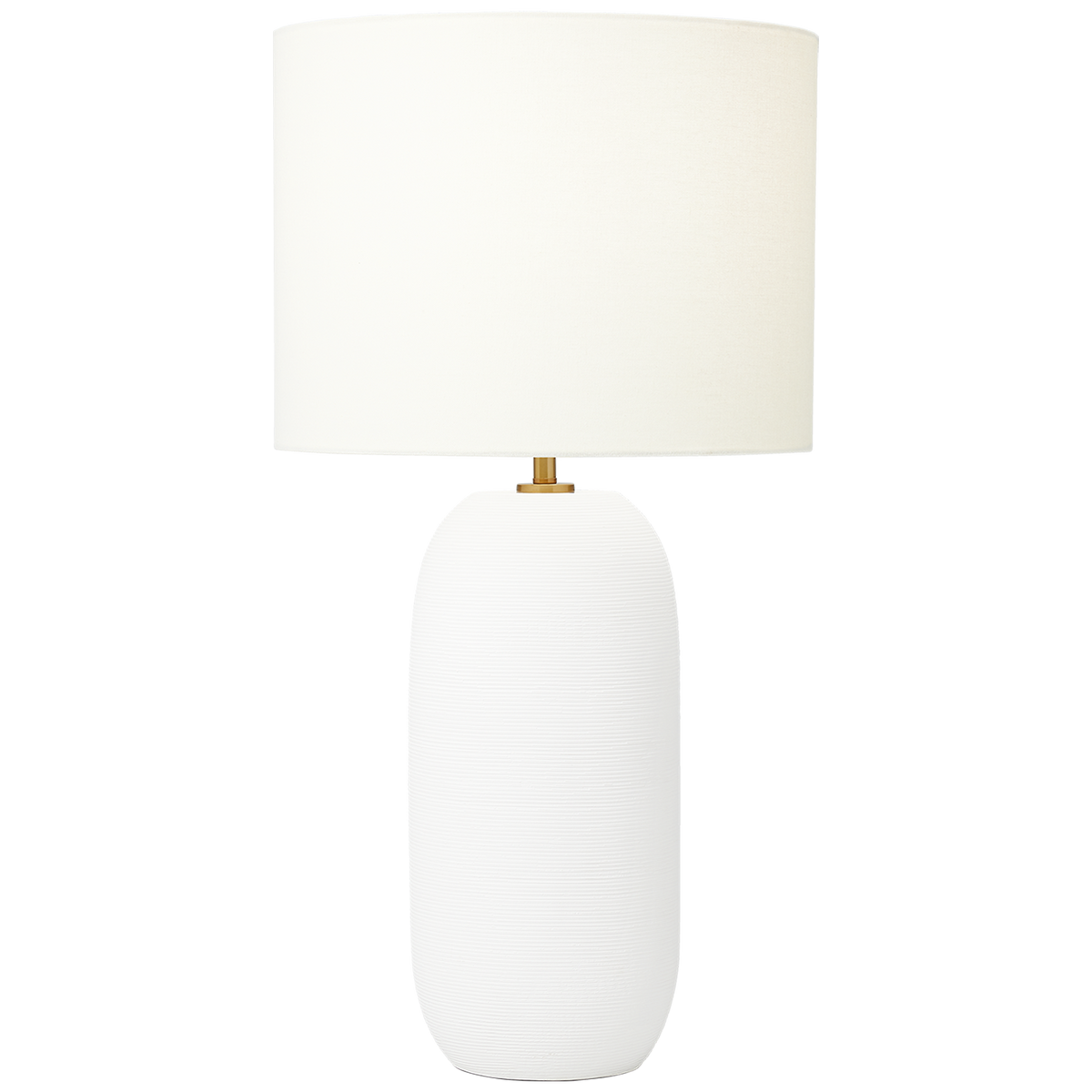 Visual Comfort Studio Collection HT1061MWC1 Fanny Slim Table Lamp in Matte White Ceramic