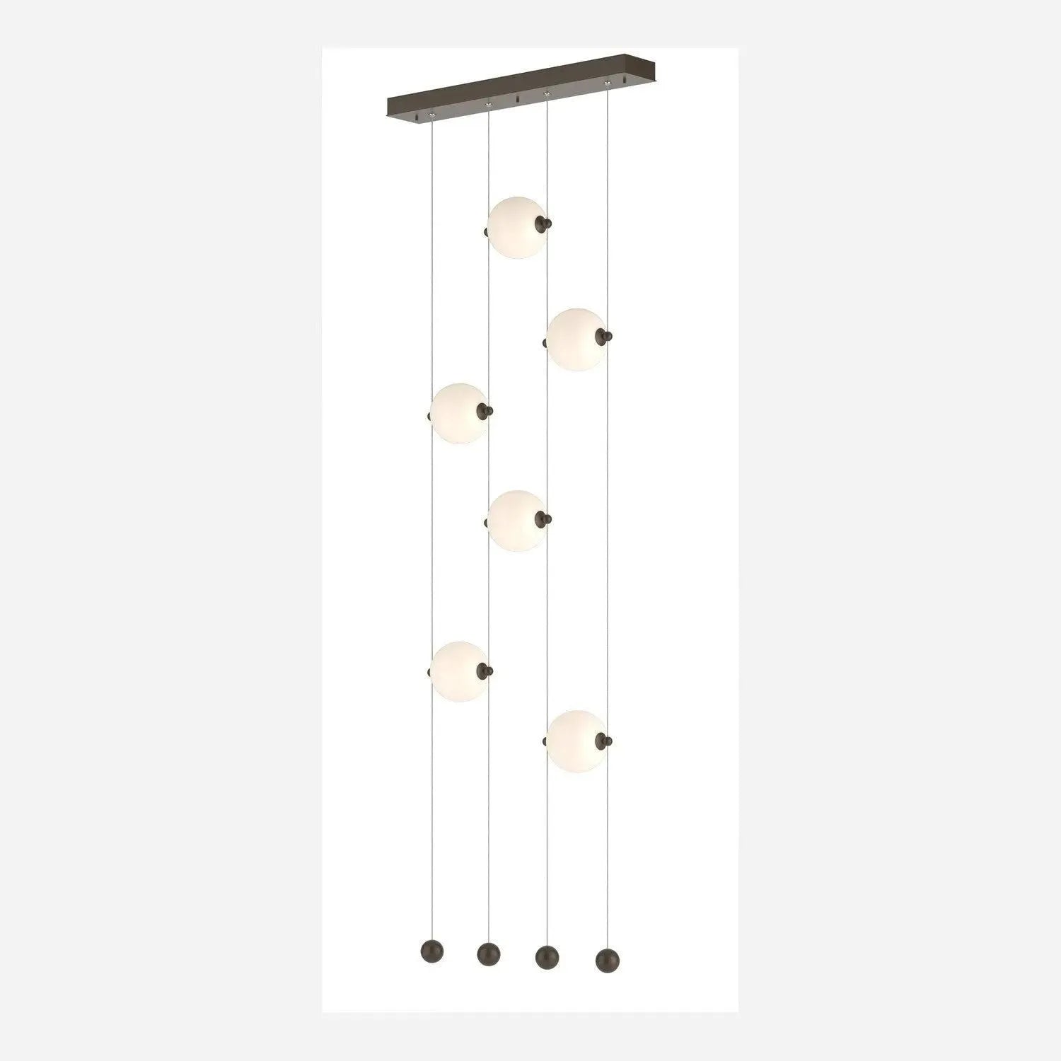 Hubbardton Forge - Abacus Ceiling to Floor LED Pendant - 139055-LED-STND-05-GG0668 | Montreal Lighting & Hardware