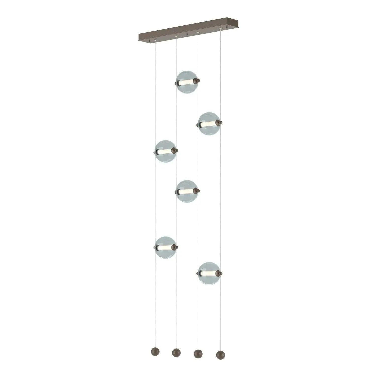 Hubbardton Forge - Abacus Ceiling to Floor LED Pendant - 139055-LED-STND-05-GG0668 | Montreal Lighting & Hardware