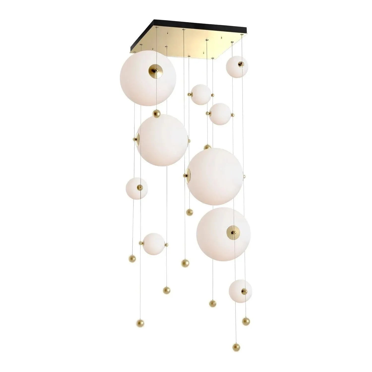Hubbardton Forge - Abacus LED Square Multi-Light Pendant - 139051-LED-STND-86-GG0694 | Montreal Lighting & Hardware