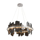 Hubbardton Forge - Ardesia Circular LED Pendant - 139665-LED-STND-82-SL | Montreal Lighting & Hardware