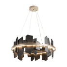 Hubbardton Forge - Ardesia Circular LED Pendant - 139665-LED-STND-84-SL | Montreal Lighting & Hardware