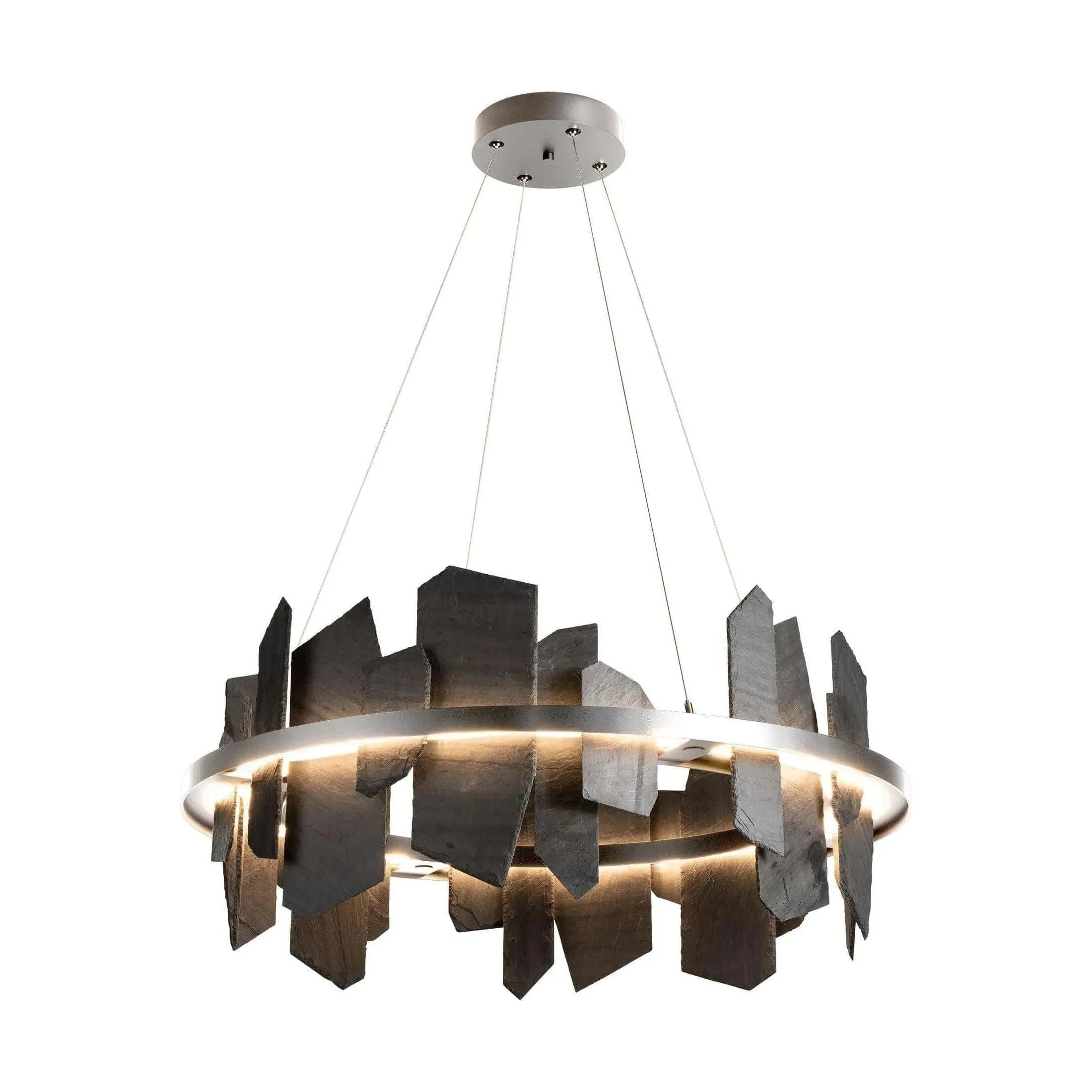 Hubbardton Forge - Ardesia Circular LED Pendant - 139665-LED-STND-85-SL | Montreal Lighting & Hardware