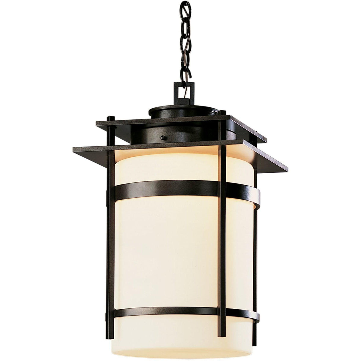 Hubbardton Forge - Banded 14-Inch One Light Outdoor Ceiling Fixture - 365894-SKT-77-GG0148 | Montreal Lighting & Hardware
