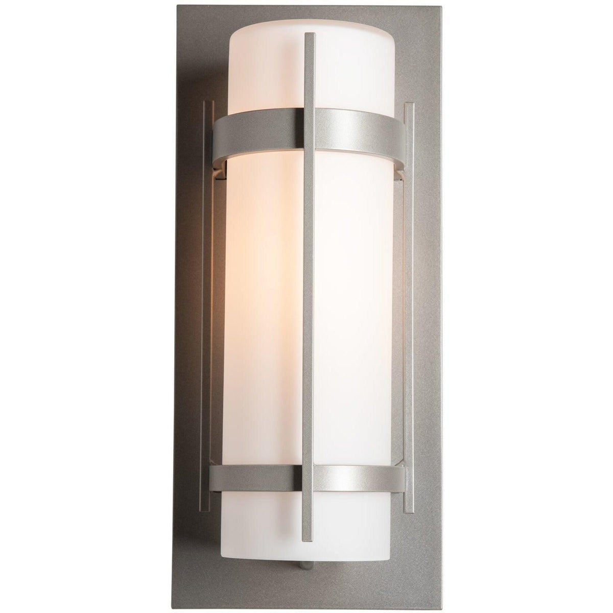 Hubbardton Forge - Banded 15-Inch One Light Outdoor Wall Sconce - 305893-SKT-78-GG0034 | Montreal Lighting & Hardware
