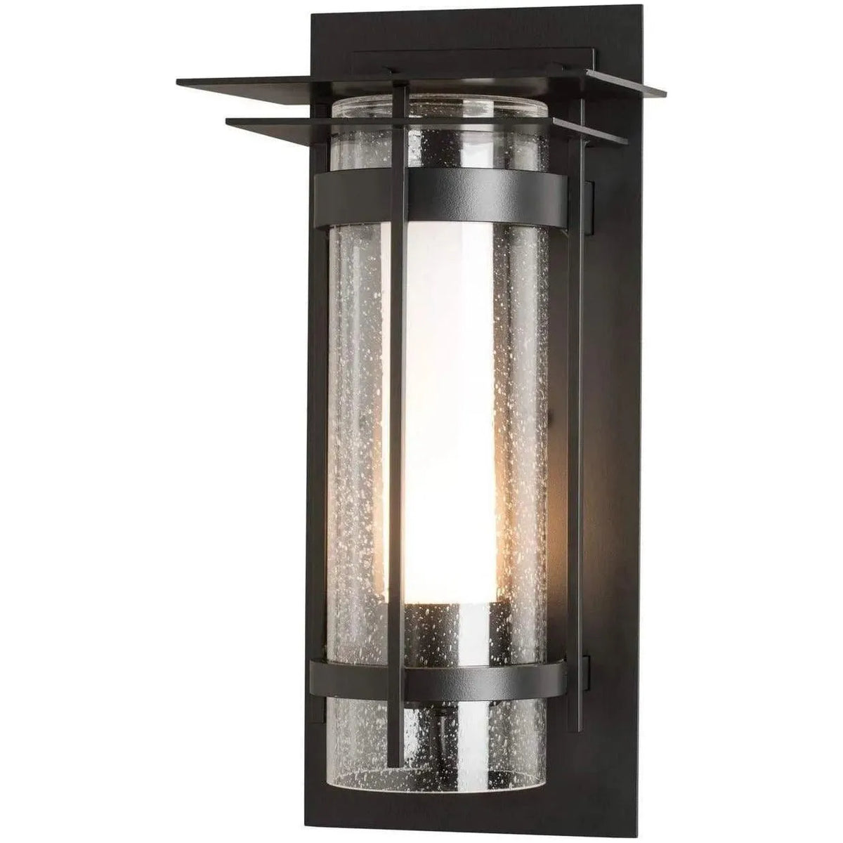 Hubbardton Forge - Banded 16-Inch One Light Outdoor Wall Sconce - 305997-SKT-10-ZS0655 | Montreal Lighting & Hardware
