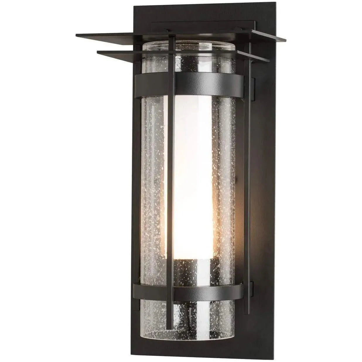 Hubbardton Forge - Banded 16-Inch One Light Outdoor Wall Sconce - 305997-SKT-10-ZS0655 | Montreal Lighting & Hardware