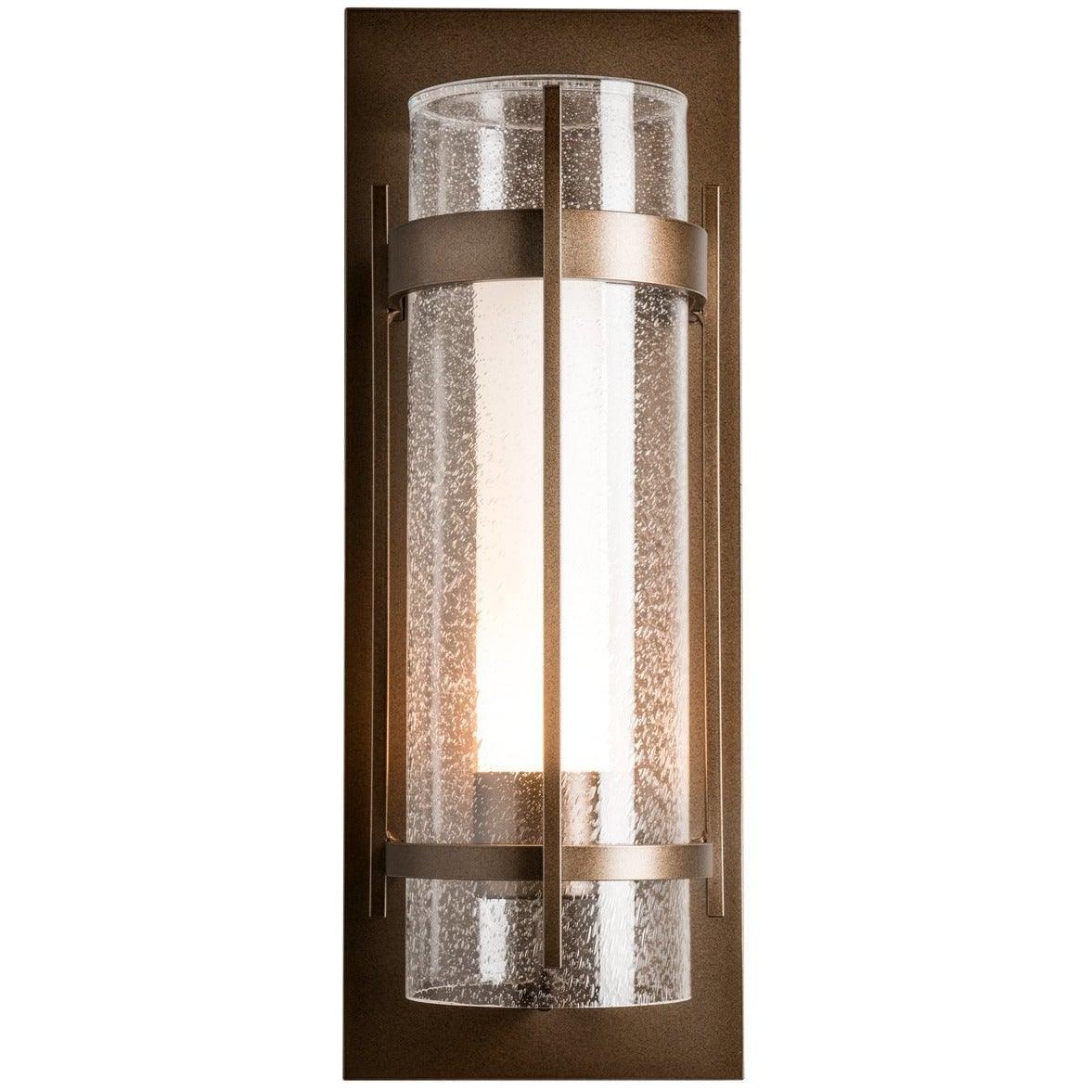 Hubbardton Forge - Banded 20-Inch One Light Outdoor Wall Sconce - 305898-SKT-75-ZS0656 | Montreal Lighting & Hardware