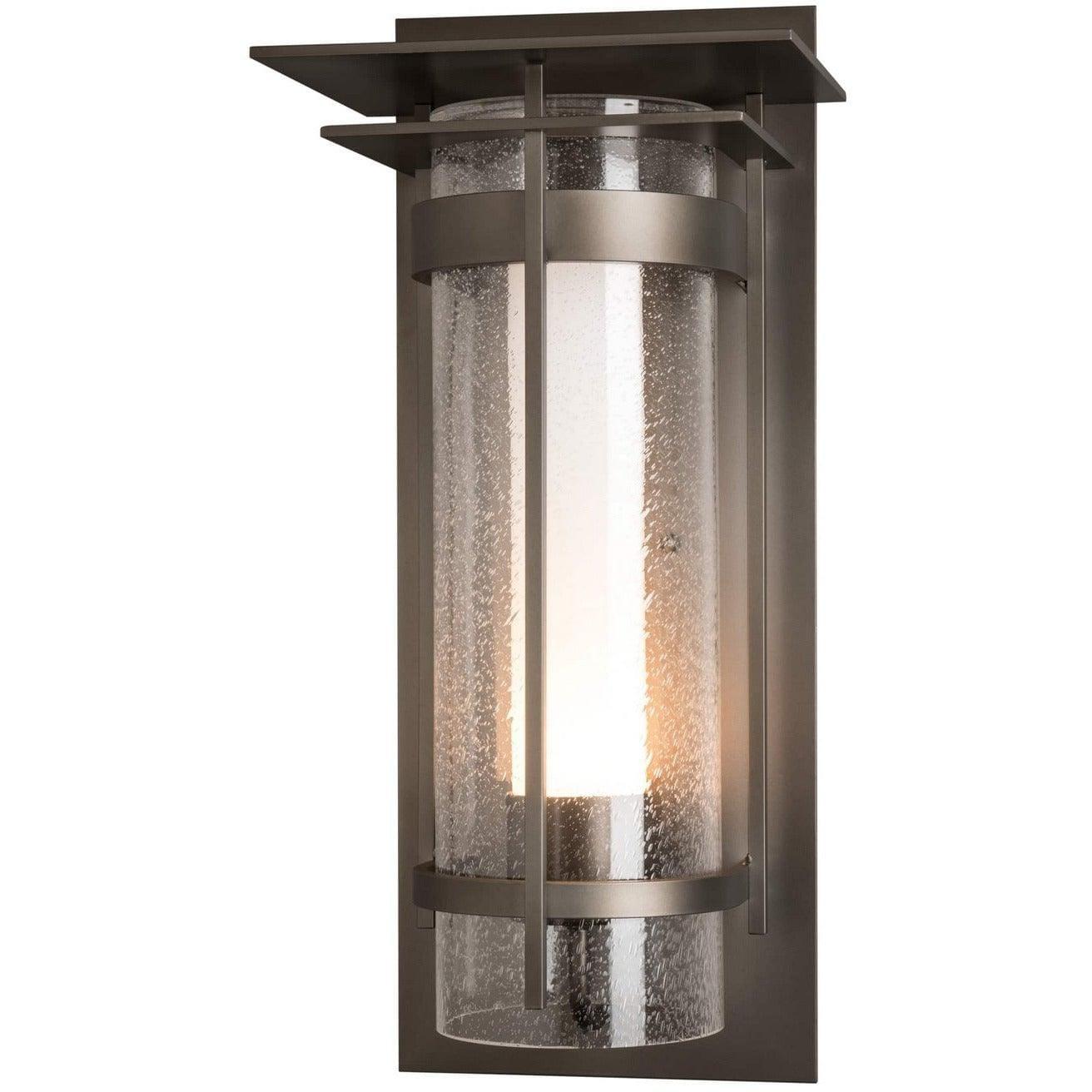 Hubbardton Forge - Banded 20-Inch One Light Outdoor Wall Sconce - 305998-SKT-77-ZS0656 | Montreal Lighting & Hardware