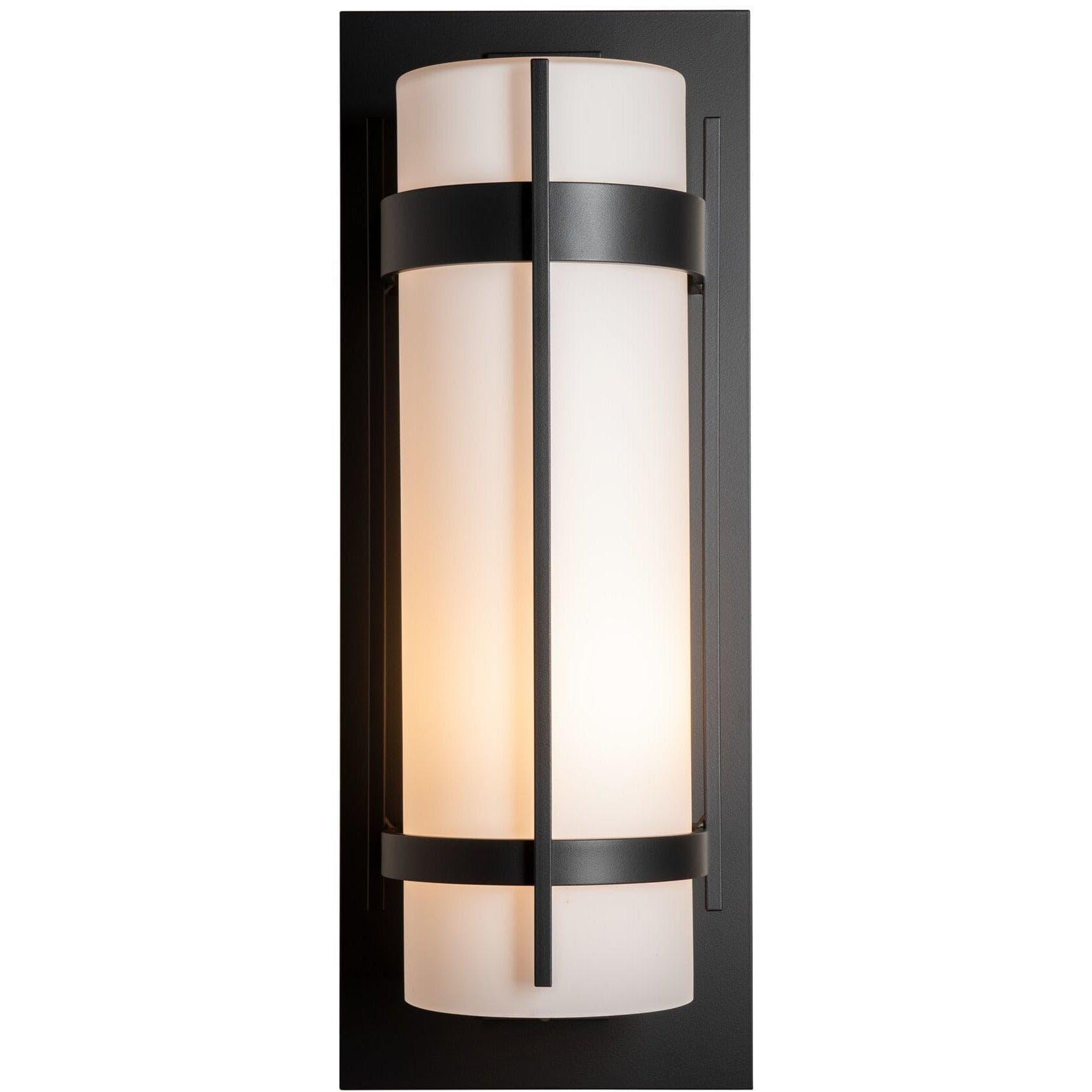 Hubbardton Forge - Banded 25-Inch One Light Outdoor Wall Sconce - 305895-SKT-10-GG0240 | Montreal Lighting & Hardware