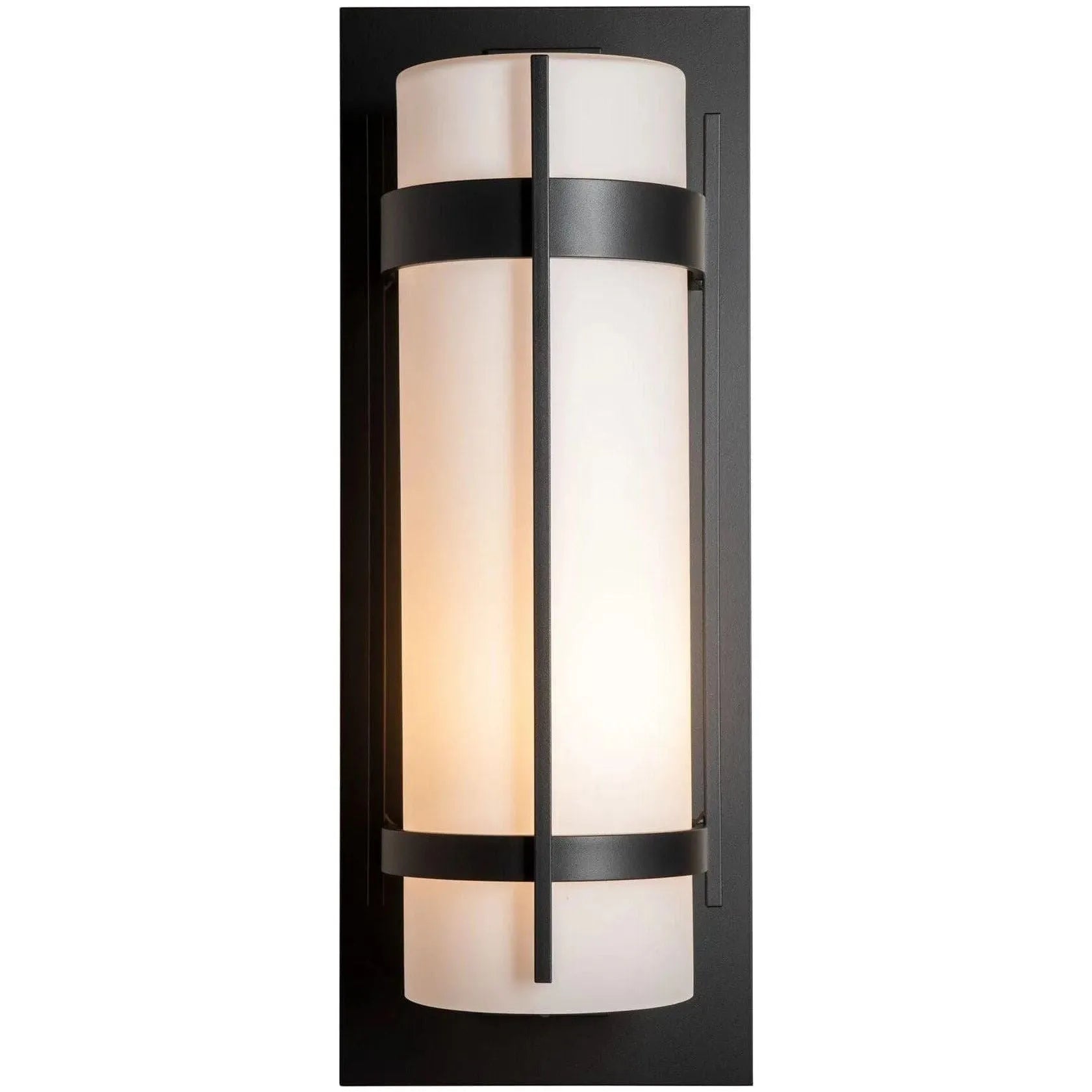 Hubbardton Forge - Banded 25-Inch One Light Outdoor Wall Sconce - 305895-SKT-10-GG0240 | Montreal Lighting & Hardware