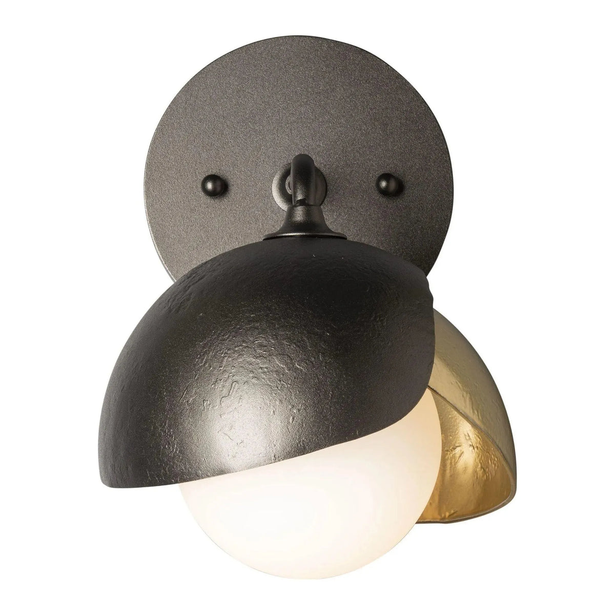 Hubbardton Forge - Brooklyn 1-Light Double Shade Bath Sconce - 201374-SKT-14-86-GG0711 | Montreal Lighting & Hardware