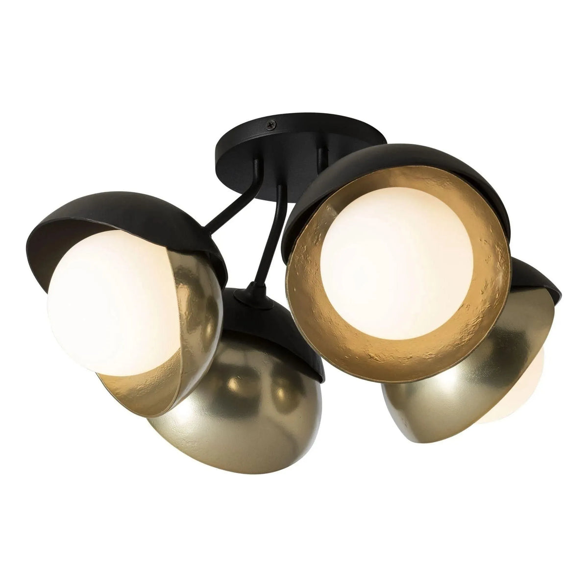 Hubbardton Forge - Brooklyn 4-Light Double Shade Semi-Flush - 121376-SKT-10-86-GG0711 | Montreal Lighting & Hardware
