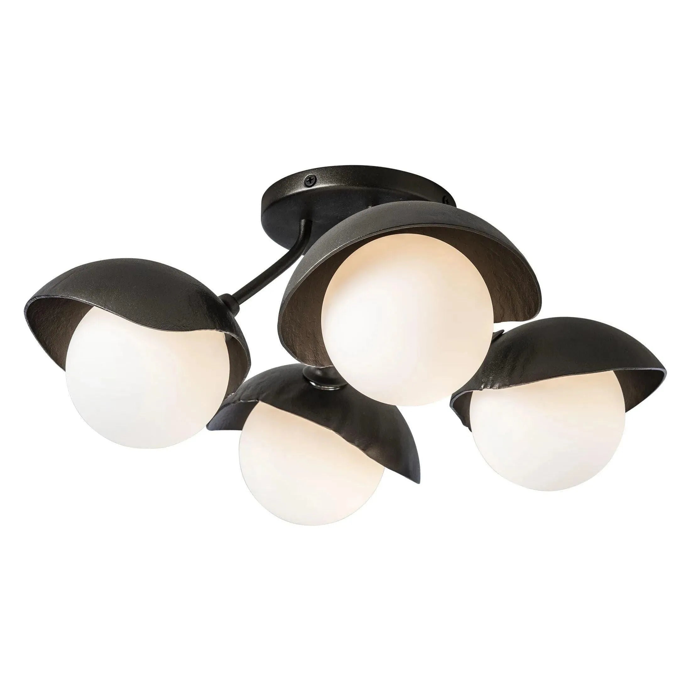 Hubbardton Forge - Brooklyn 4-Light Single Shade Semi-Flush - 121375-SKT-14-14-GG0711 | Montreal Lighting & Hardware