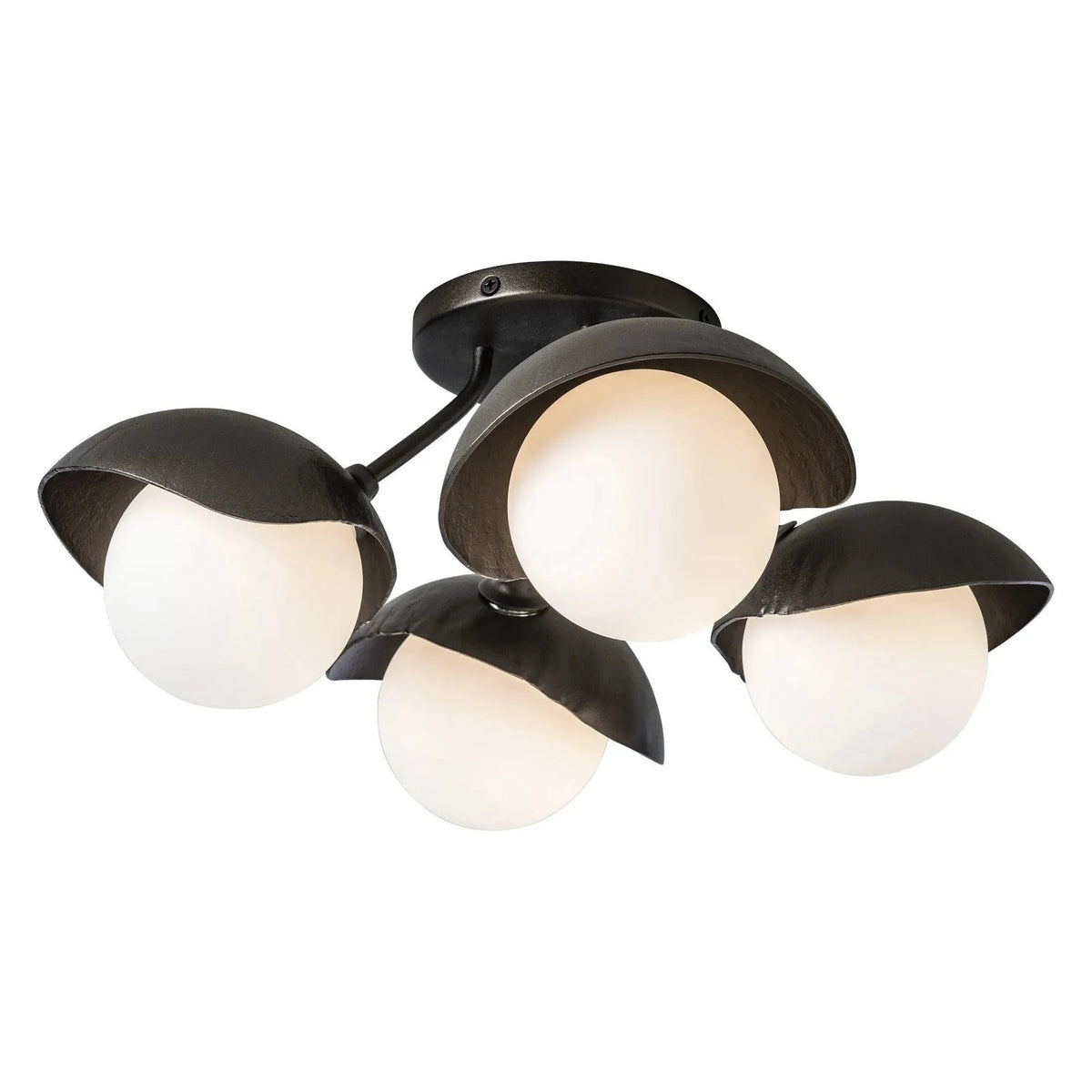 Hubbardton Forge - Brooklyn 4-Light Single Shade Semi-Flush - 121375-SKT-14-14-GG0711 | Montreal Lighting & Hardware