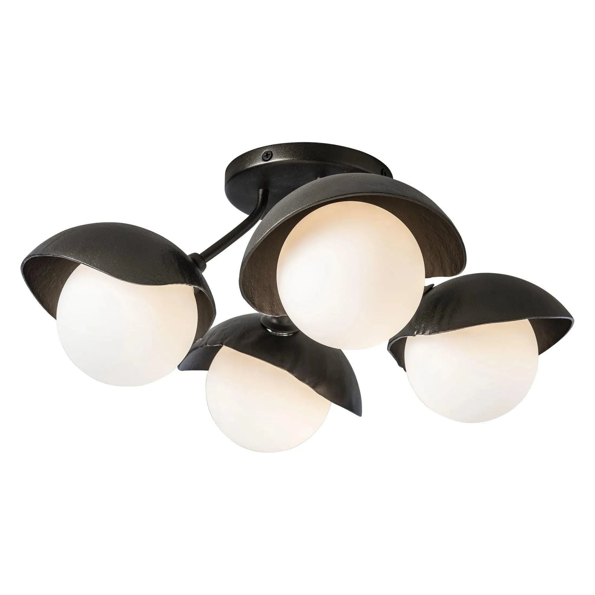 Hubbardton Forge - Brooklyn 4-Light Single Shade Semi-Flush - 121375-SKT-14-14-GG0711 | Montreal Lighting & Hardware