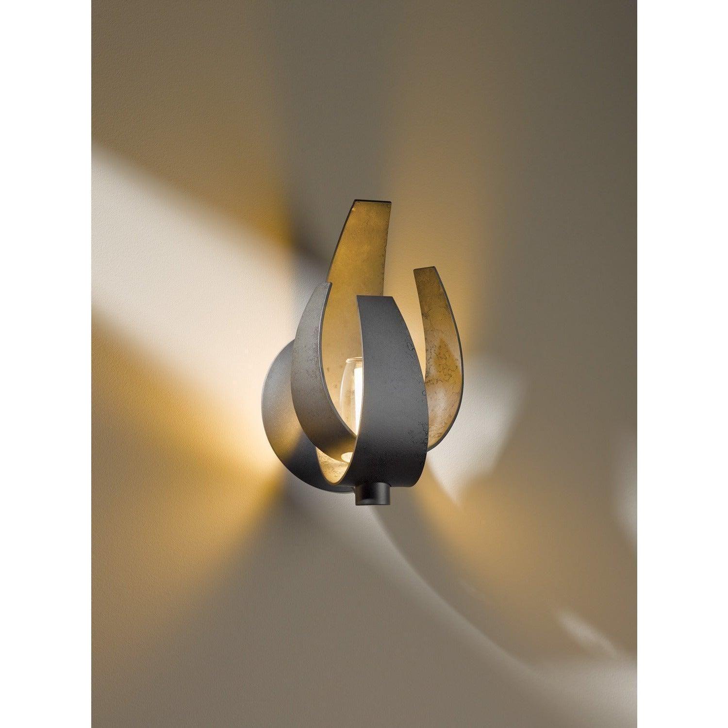 Hubbardton Forge - Corona 9-Inch One Light Wall Sconce - 206501-SKT-07-YE0352 | Montreal Lighting & Hardware