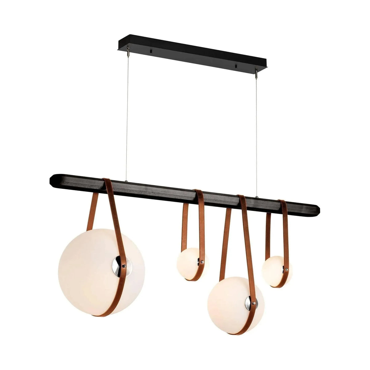 Hubbardton Forge - Derby Linear 4-Light LED Pendant - 131043-LED-STND-10-24-LC-WB-GG0702 | Montreal Lighting & Hardware