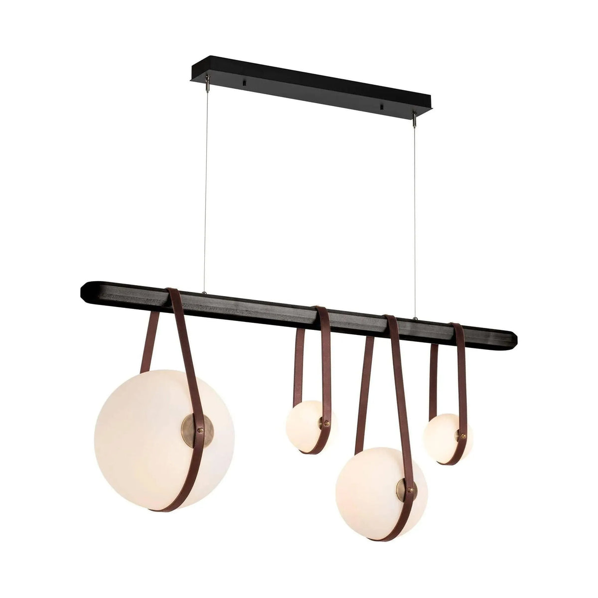 Hubbardton Forge - Derby Linear 4-Light LED Pendant - 131043-LED-STND-10-27-LB-WB-GG0702 | Montreal Lighting & Hardware