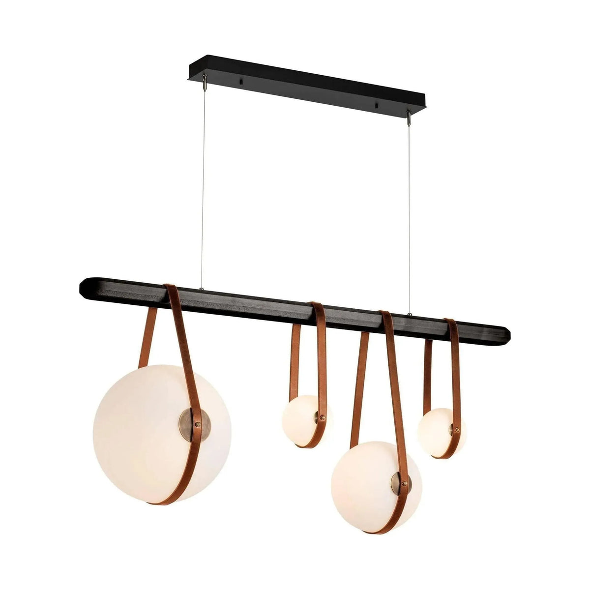 Hubbardton Forge - Derby Linear 4-Light LED Pendant - 131043-LED-STND-10-27-LC-WB-GG0702 | Montreal Lighting & Hardware