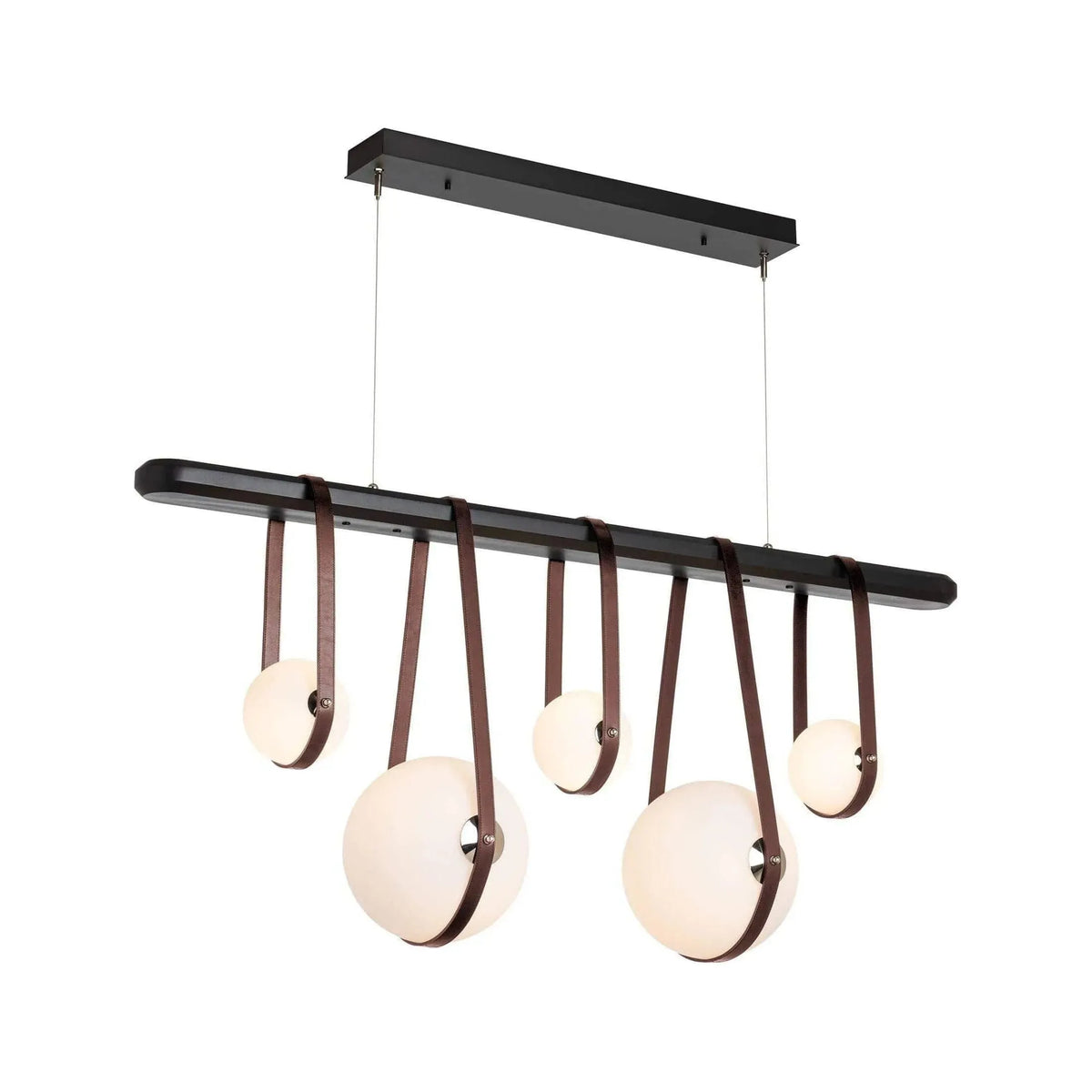 Hubbardton Forge - Derby Linear 5-Light LED Pendant - 131046-LED-STND-10-24-LB-WB-GG0701 | Montreal Lighting & Hardware