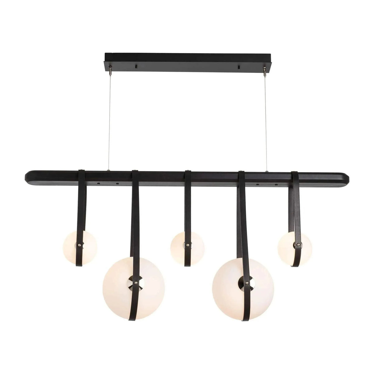 Hubbardton Forge - Derby Linear 5-Light LED Pendant - 131046-LED-STND-10-24-LK-WB-GG0701 | Montreal Lighting & Hardware
