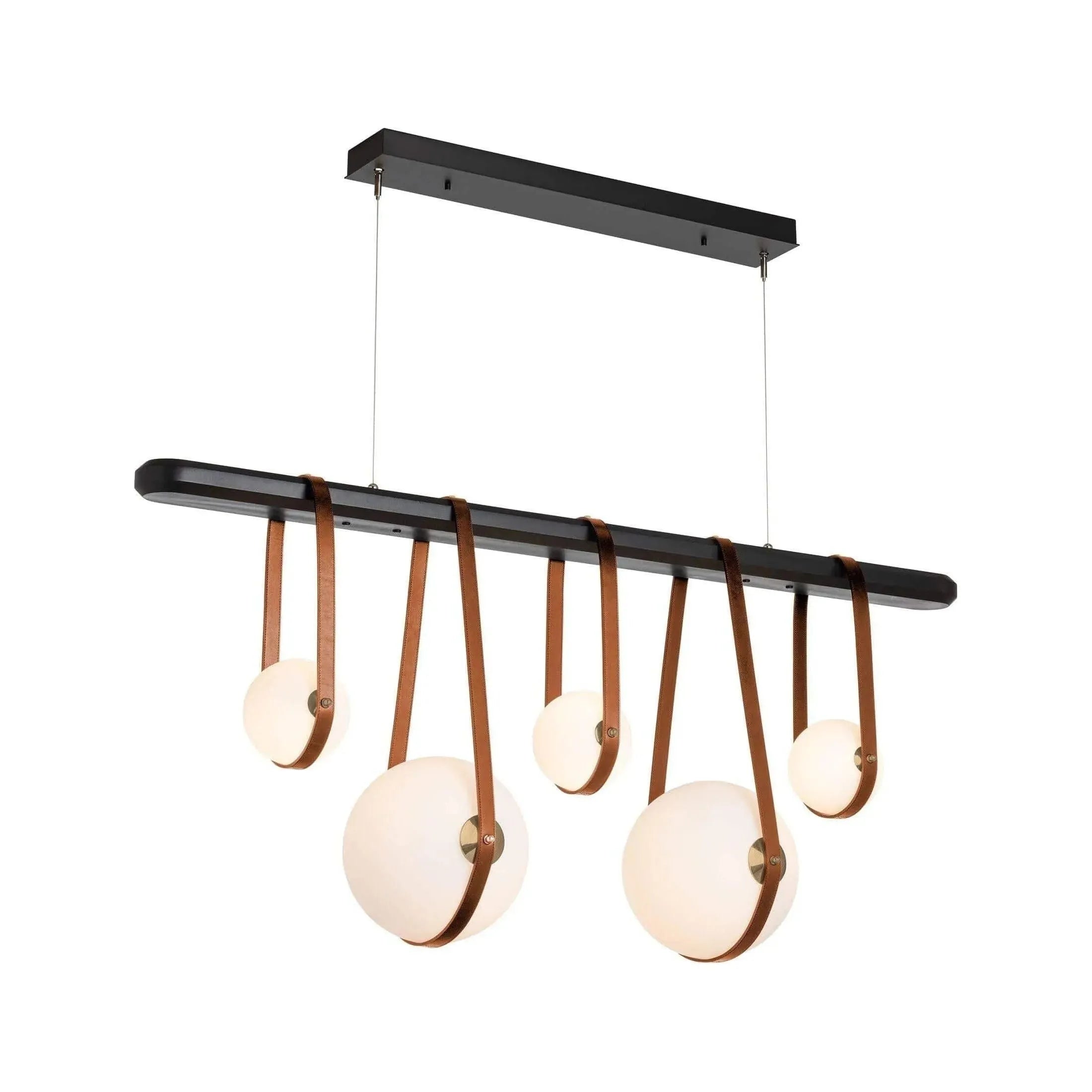 Hubbardton Forge - Derby Linear 5-Light LED Pendant - 131046-LED-STND-10-27-LC-WB-GG0701 | Montreal Lighting & Hardware