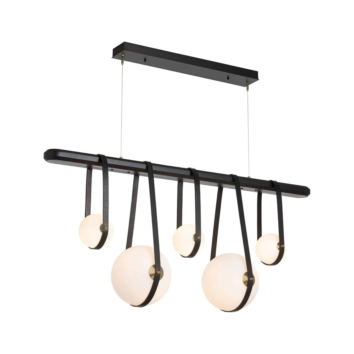Hubbardton Forge - Derby Linear 5-Light LED Pendant - 131046-LED-STND-10-27-LK-WB-GG0701 | Montreal Lighting & Hardware