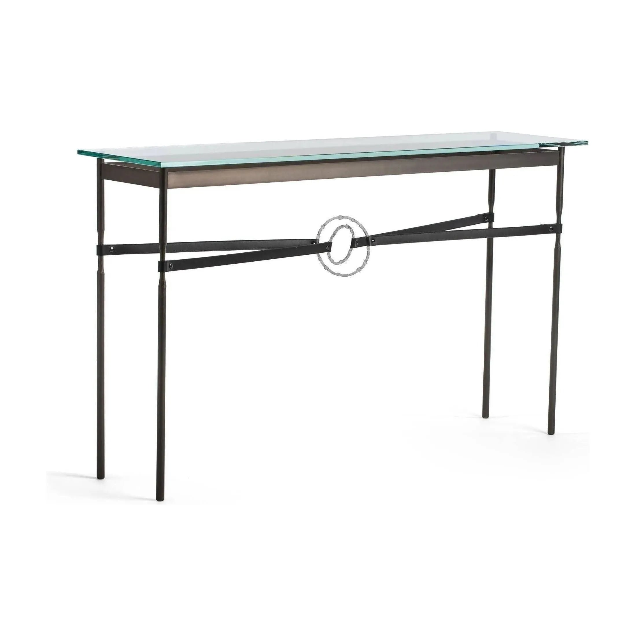 Hubbardton Forge - Equus Black Leather Console Table - 750118-07-82-LK-VA0714 | Montreal Lighting & Hardware