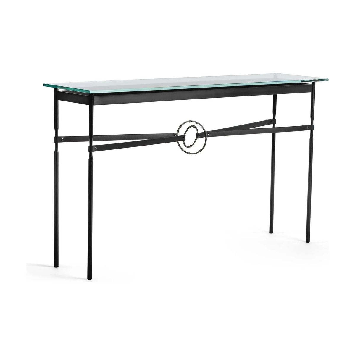 Hubbardton Forge - Equus Black Leather Console Table - 750118-10-07-LK-VA0714 | Montreal Lighting & Hardware