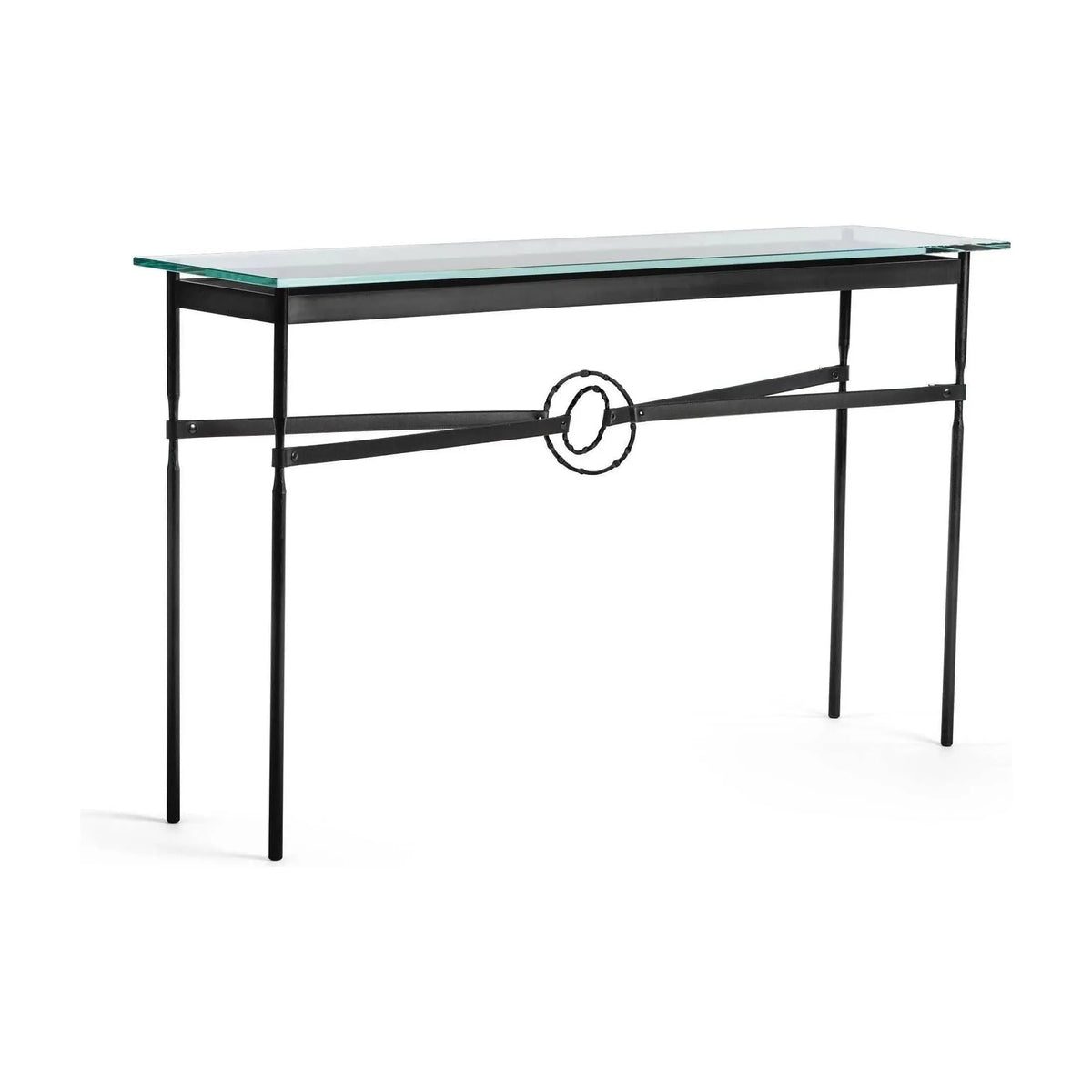 Hubbardton Forge - Equus Black Leather Console Table - 750118-10-10-LK-VA0714 | Montreal Lighting & Hardware