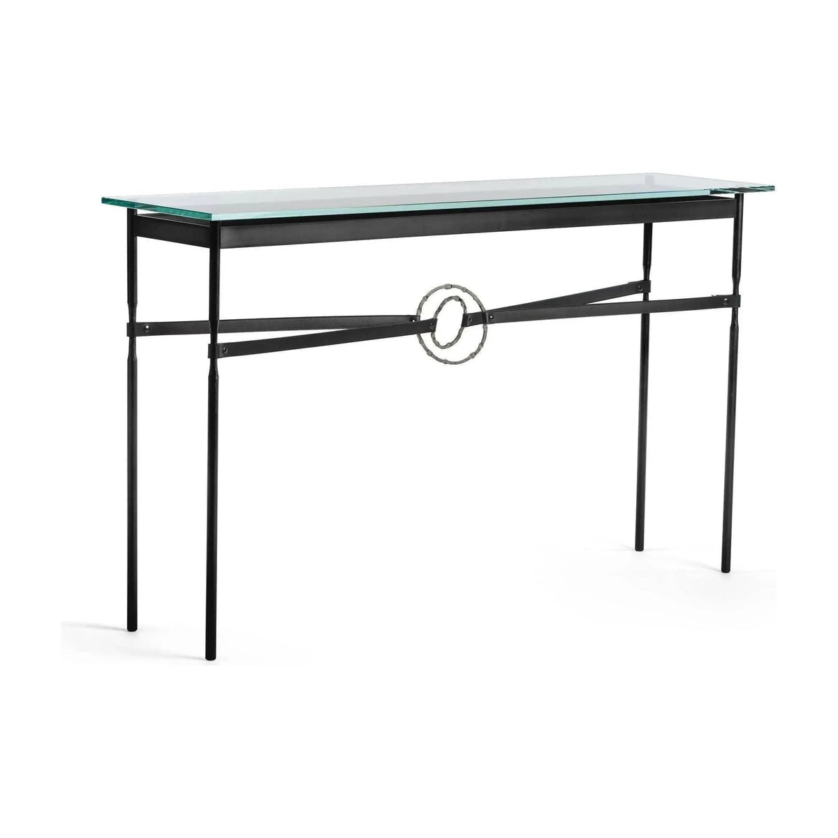 Hubbardton Forge - Equus Black Leather Console Table - 750118-10-20-LK-VA0714 | Montreal Lighting & Hardware