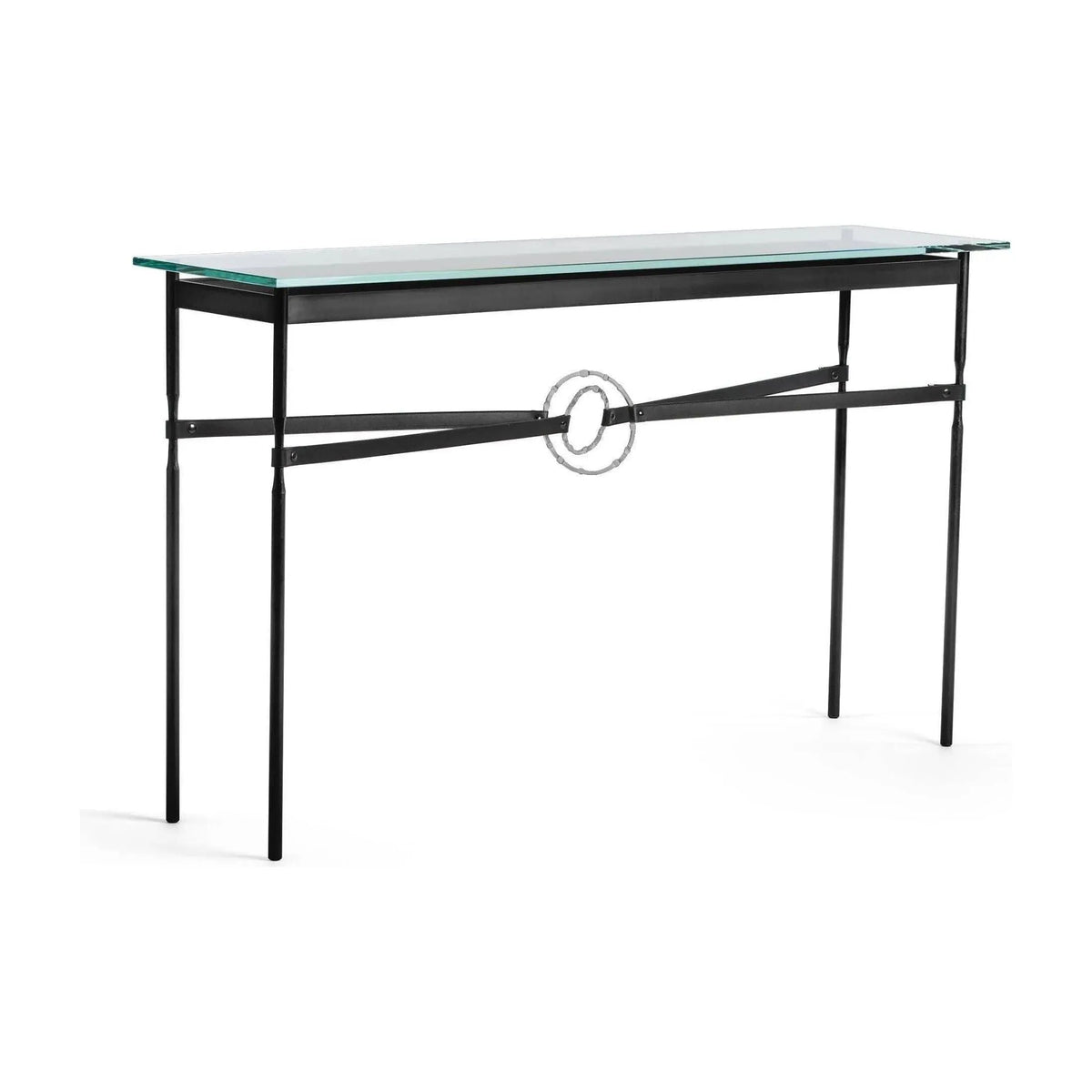 Hubbardton Forge - Equus Black Leather Console Table - 750118-10-82-LK-VA0714 | Montreal Lighting & Hardware