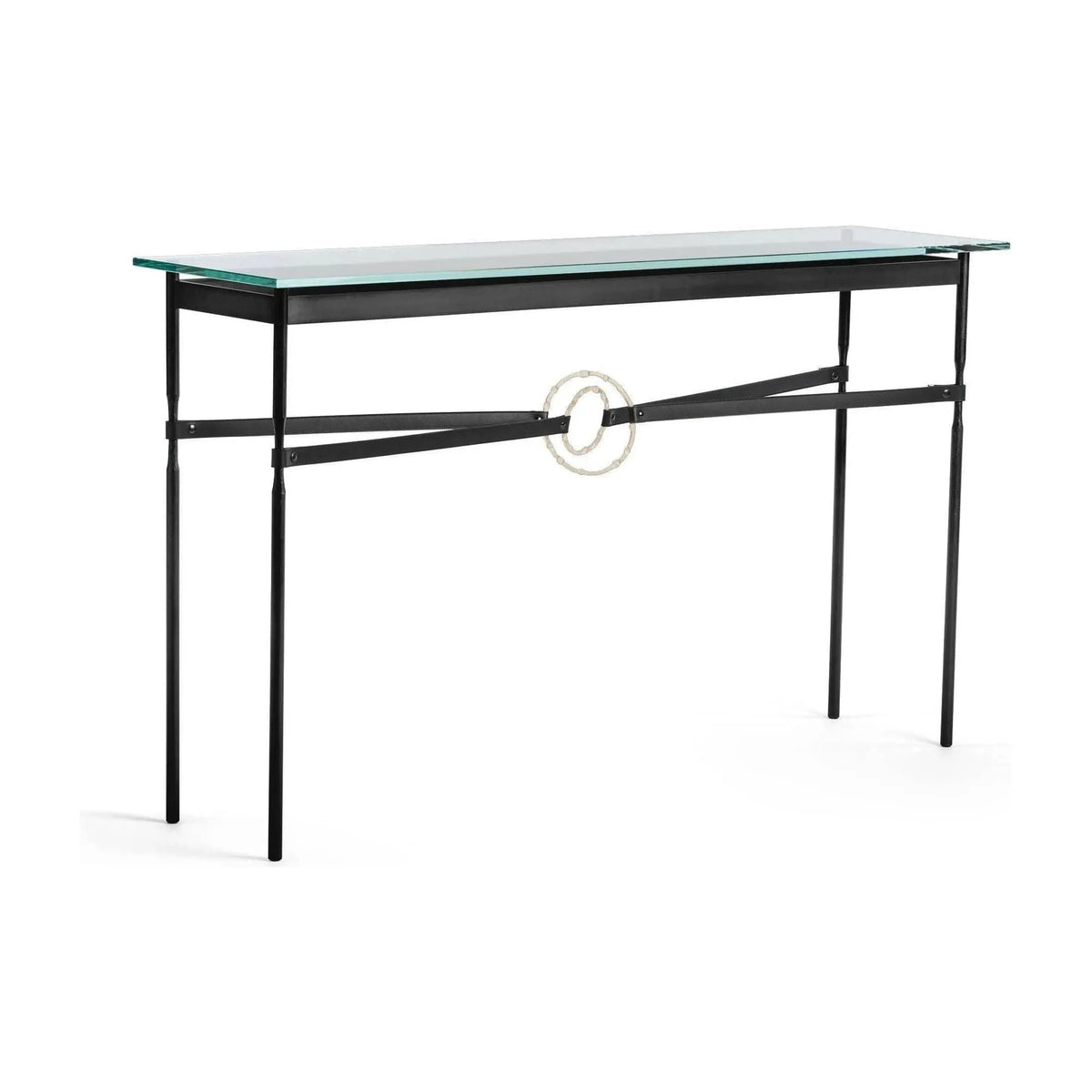 Hubbardton Forge - Equus Black Leather Console Table - 750118-10-84-LK-VA0714 | Montreal Lighting & Hardware