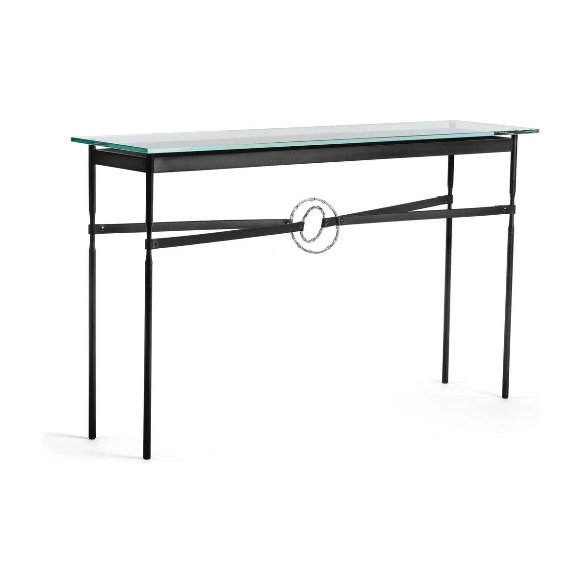 Hubbardton Forge - Equus Black Leather Console Table - 750118-10-85-LK-VA0714 | Montreal Lighting & Hardware