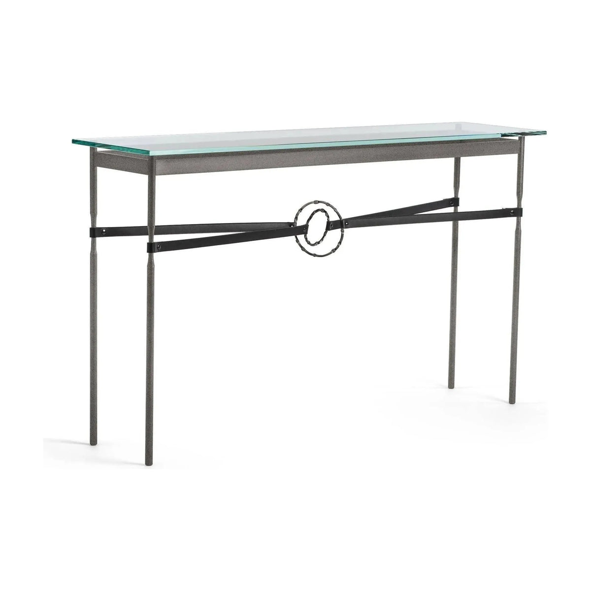 Hubbardton Forge - Equus Black Leather Console Table - 750118-20-07-LK-VA0714 | Montreal Lighting & Hardware